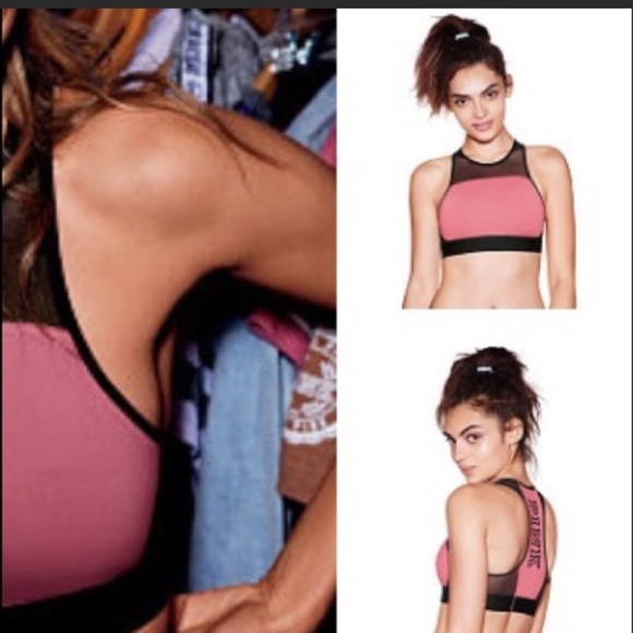 Victoria's Secret PINK Mesh Racerback Sports Bra - Picture 3 of 7